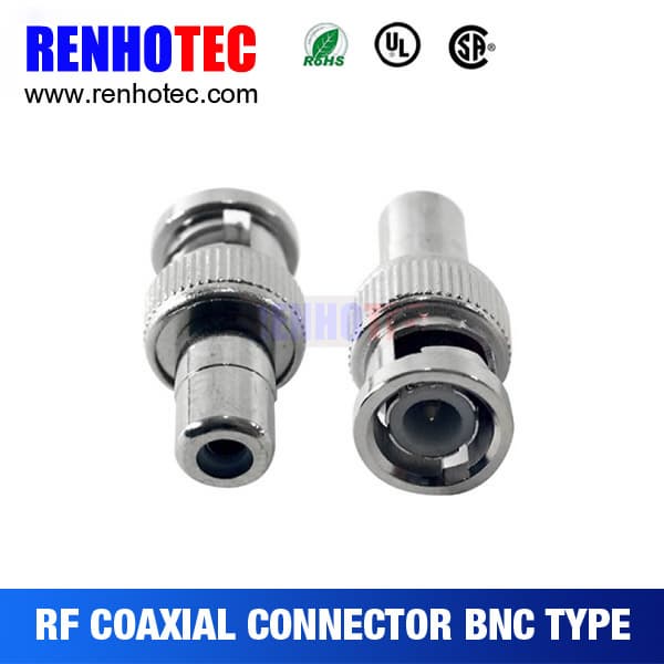 bnc male connector to RCA female connectr for CATV system